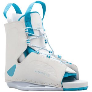 Hyperlite Allure Womens Wakeboard Bindings One Size Fits All, White/Blue